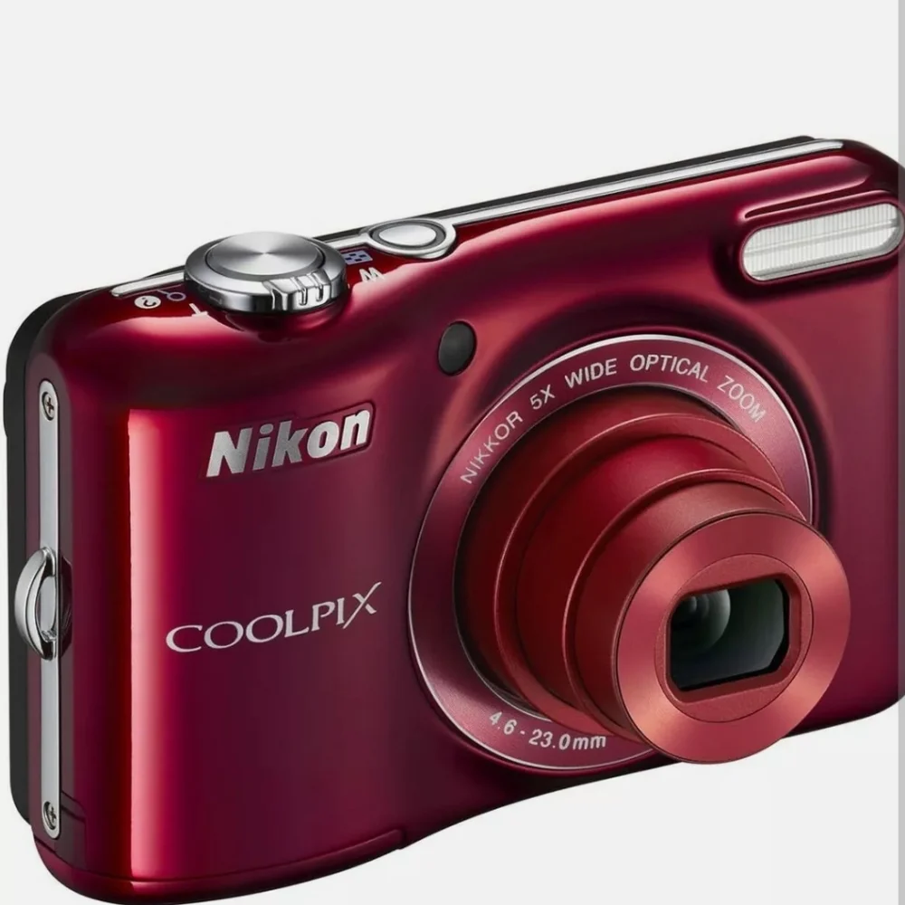 Nikon NON-FUNCTIONAL Red COOLPIX L28 20.1 MP Digital Camera 5x Zoom Lens - Picture 10 of 11